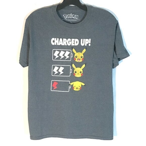 Pokemon Pikachu Nintendo Short Sleeve Boys Youth Tee T Shirt - Picture 1 of 6